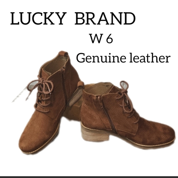 LUCKY BRAND TAMELA LACE UP FASHION BOOTIES WOMENS 6 NWOTB - Picture 1 of 11